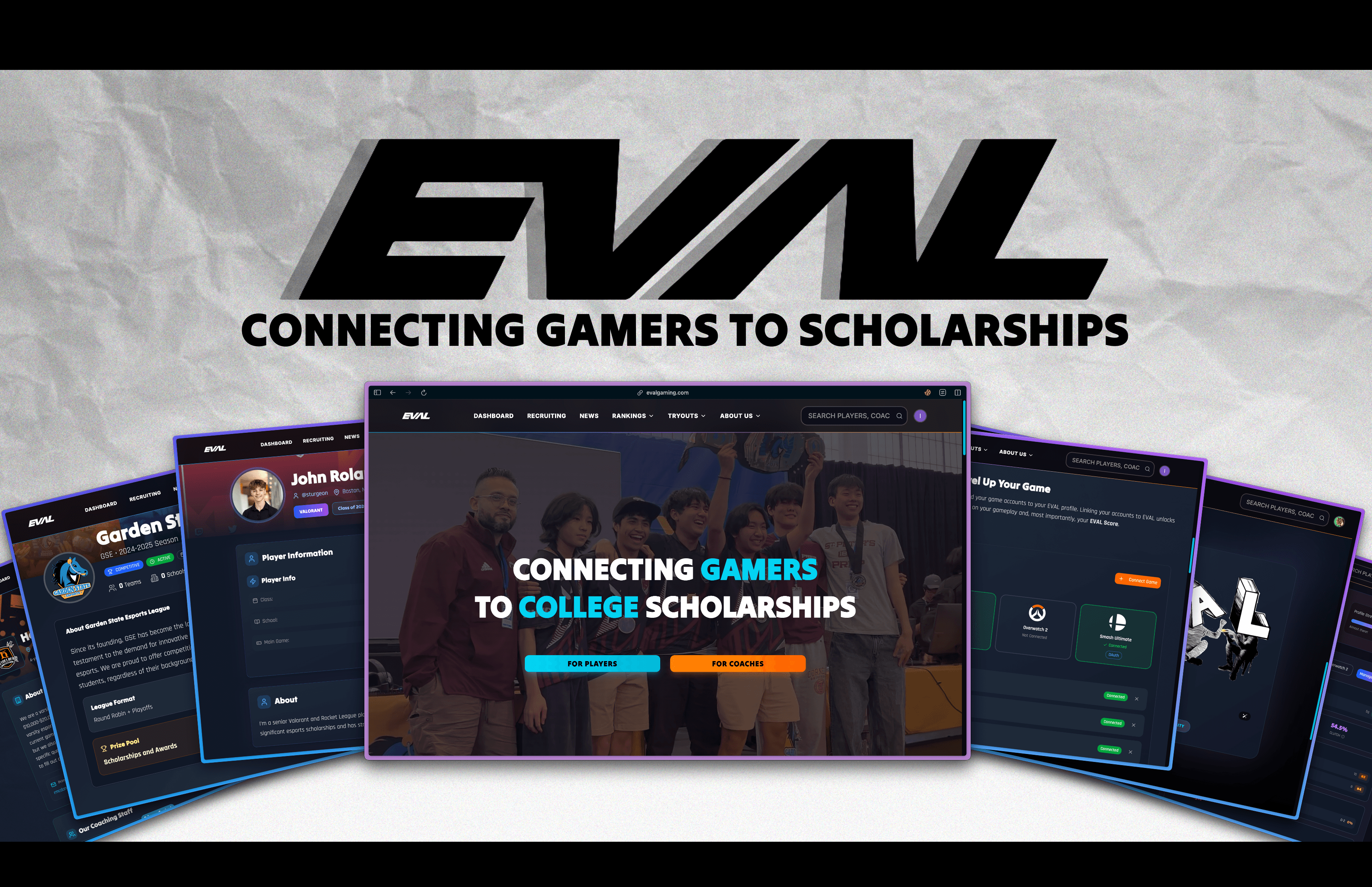 EVAL Gaming Platform - Main Dashboard