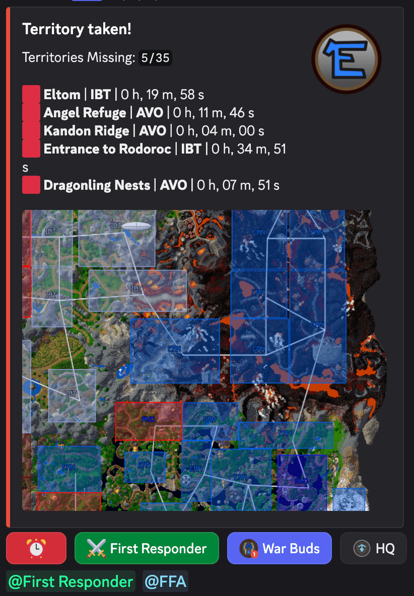 Territory Taken - Discord Bot Territory Capture Visualization